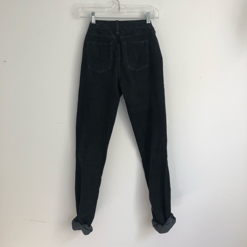 J Crew Black Corduroy High Waisted Pants